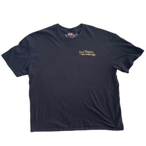 2015 Harley Davidson Las Vegas Black Graphic Men’s T-shirt